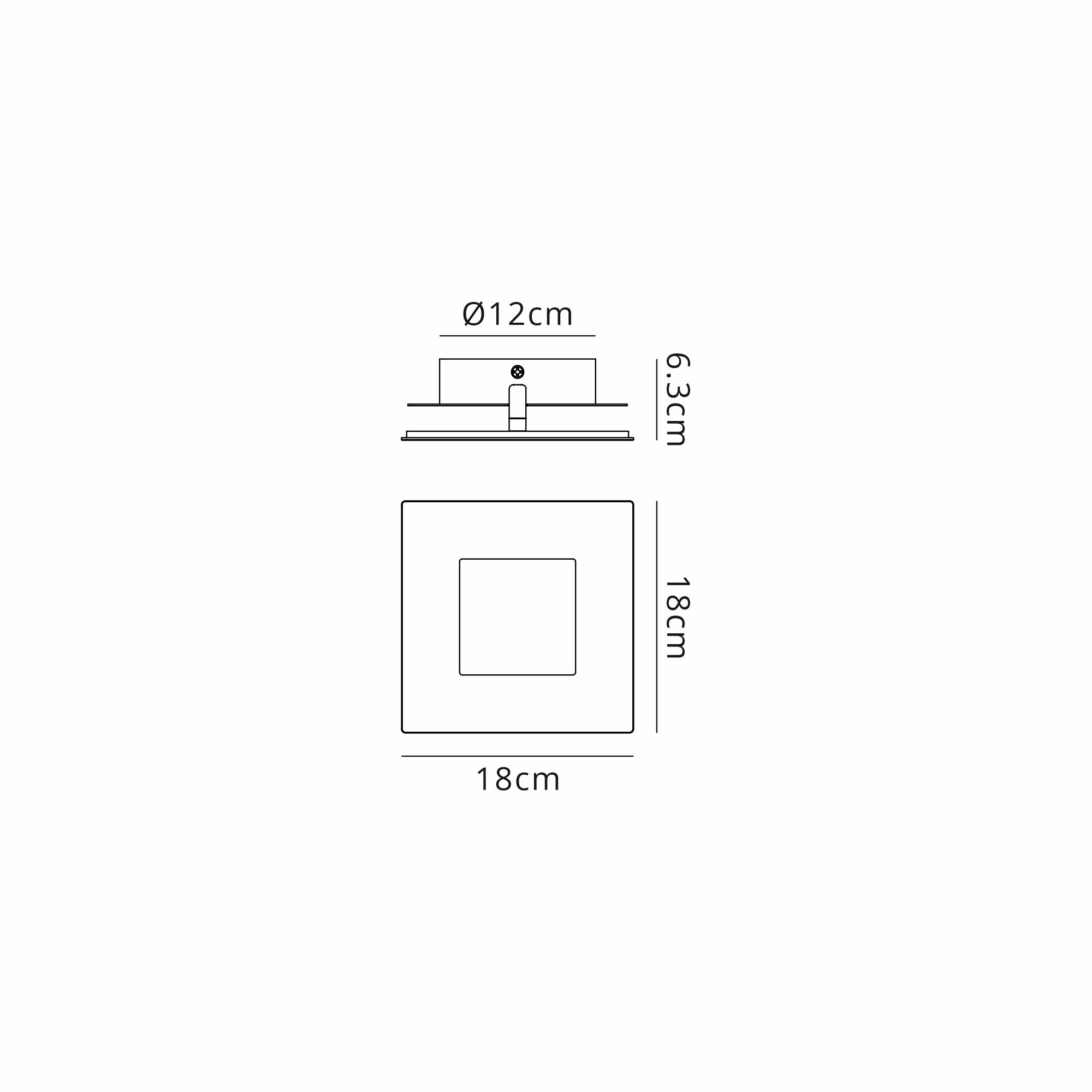 M8116  Dalia 18cm Wall Lamp 18W LED Gold/Black